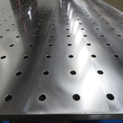 48" x 120" Steel Top 1-1/4" Thick Welding Fixture Table 3" x 3" Grid 5/8" Holes