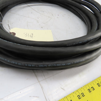 Priority Wire N/A 14AWG 4-Conductor SOOW Portable Power Cable 600V 31'