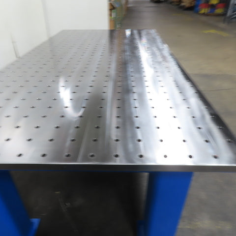 48" x 96" Steel Top 1-1/4" Thick Welding Fixture Table 3" x 3" Grid 5/8" Holes