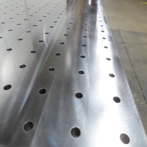 48" x 96" Steel Top 1-1/4" Thick Welding Fixture Table 3" x 3" Grid 5/8" Holes