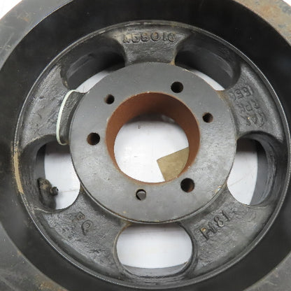 458016 6-Groove Cast Iron V-Belt Pulley Sheave QD Bushing Bore 16" OD x 6" W