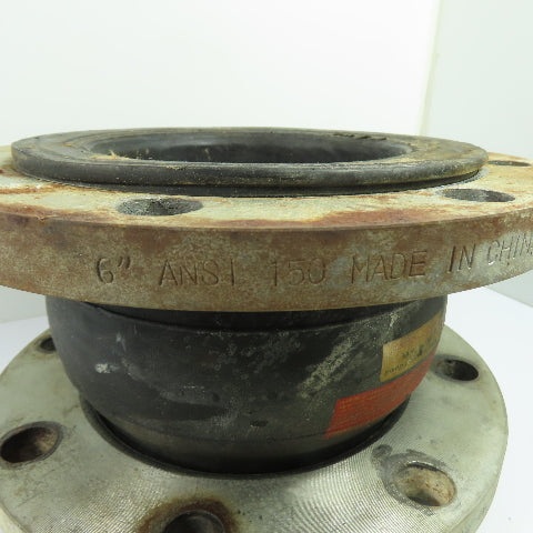 6" x 6" FlangedFlexible Rubber Expansion Joint ANSI 150