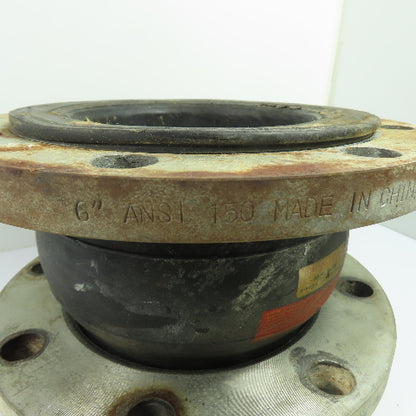 6" x 6" FlangedFlexible Rubber Expansion Joint ANSI 150