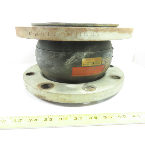 6" x 6" FlangedFlexible Rubber Expansion Joint ANSI 150