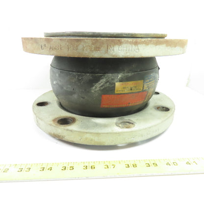 6" x 6" FlangedFlexible Rubber Expansion Joint ANSI 150