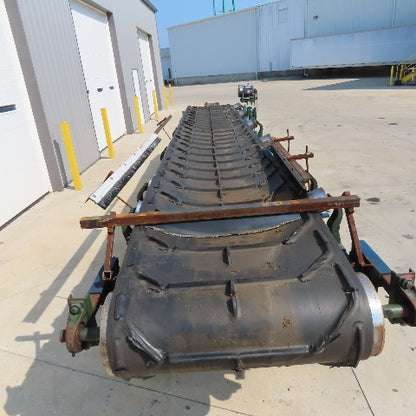 36" Wide x 22' Incline Troughing Conveyor 74FPM 230/460V