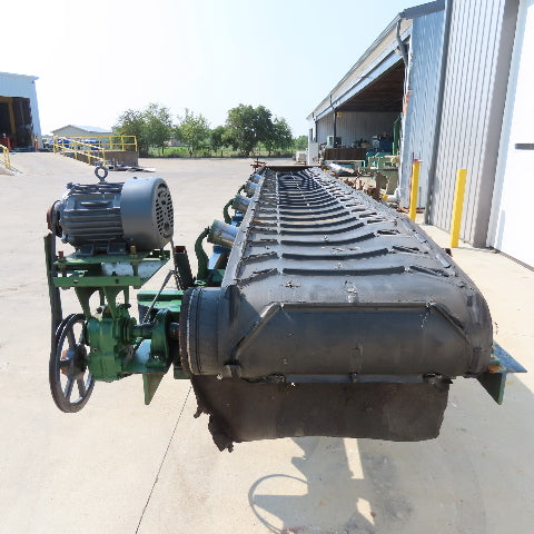 36" Wide x 22' Incline Troughing Conveyor 74FPM 230/460V