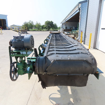 36" Wide x 22' Incline Troughing Conveyor 74FPM 230/460V