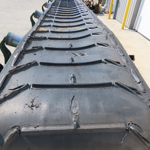 36" Wide x 22' Incline Troughing Conveyor 74FPM 230/460V