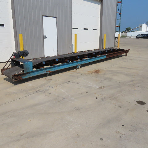 17" Wide x 22' Long V-Idler Incline Trougher Conveyor 85FPM 480V 3Ph 1Hp
