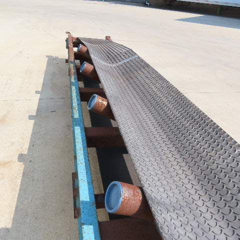 17" Wide x 22' Long V-Idler Incline Trougher Conveyor 85FPM 480V 3Ph 1Hp