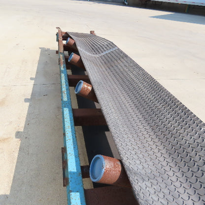 17" Wide x 22' Long V-Idler Incline Trougher Conveyor 85FPM 480V 3Ph 1Hp