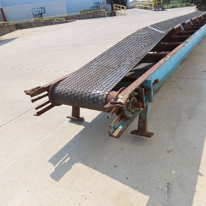 17" Wide x 22' Long V-Idler Incline Trougher Conveyor 85FPM 480V 3Ph 1Hp