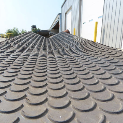17" Wide x 22' Long V-Idler Incline Trougher Conveyor 85FPM 480V 3Ph 1Hp