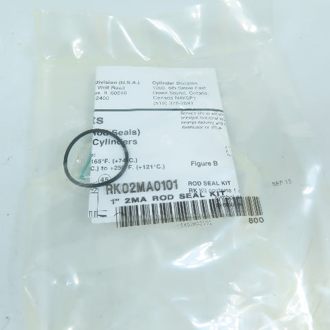 Parker RK02MA0101 1" 2MA Rod Seal Kit For Pneumatic Cylinder
