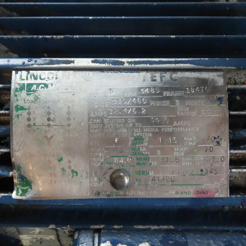 5HP Hydraulic Power Unit Pump 230/460V 3Ph 8 Gallon Tank
