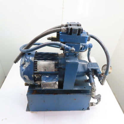 5HP Hydraulic Power Unit Pump 230/460V 3Ph 8 Gallon Tank