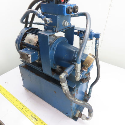 5HP Hydraulic Power Unit Pump 230/460V 3Ph 8 Gallon Tank