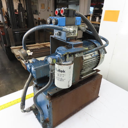 5HP Hydraulic Power Unit Pump 230/460V 3Ph 8 Gallon Tank