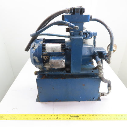 5HP Hydraulic Power Unit Pump 230/460V 3Ph 8 Gallon Tank