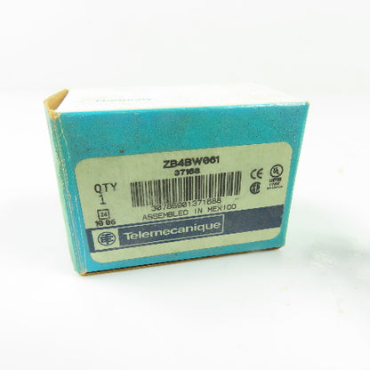 Telemecanique ZB4BW061 Contact & Light Block Assembly 1NO BA9S 600V NEW