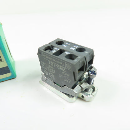 Telemecanique ZB4BW061 Contact & Light Block Assembly 1NO BA9S 600V NEW
