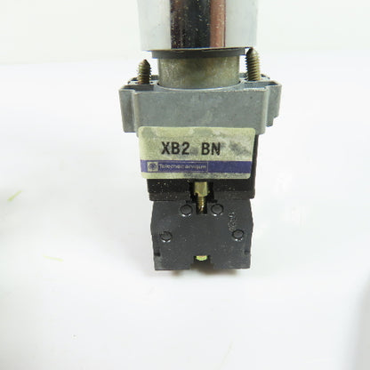 Telemecanique XB2-BN Green Illuminated Push/Pull Mushroom Pushbutton 120V NEW