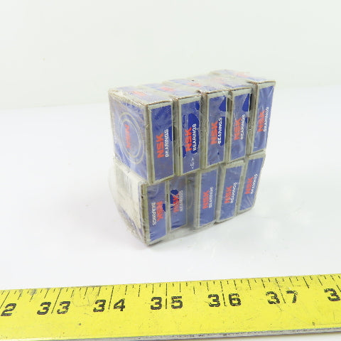 NSK R4AAZZ Deep Groove Ball Bearing 1/4" Bore x 3.5" OD Lot Of 10