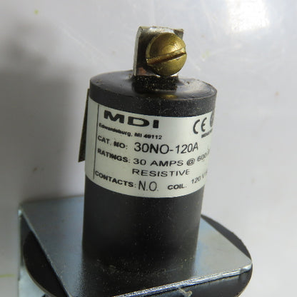 MDI 30NO-120A 30A SPST NO Mercury Displacement Relay 120V Coil 600VAC NEW