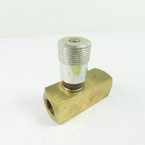 Parker F600B-11BL 3/8" NPT Adjustable Hydraulic Flow Control Valve 2000PSI 8GPM