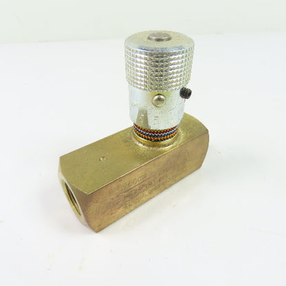 Parker F600B-11BL 3/8" NPT Adjustable Hydraulic Flow Control Valve 2000PSI 8GPM