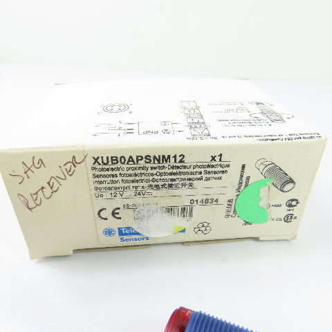 Telemecanique XUB0APSNM12 Photoelectric Proximity Sensor 12-24VDC NEW