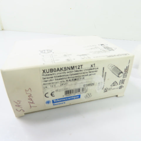 Telemecanique XUB0AKSNM12T Photoelectric Sensor Emitter 12-24VDC NEW