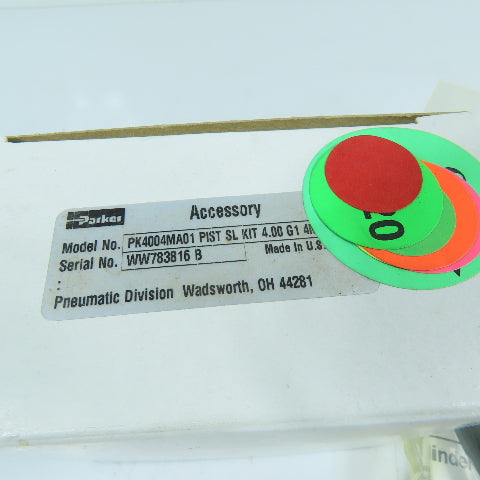Parker PK4004MA01 4" Bore Pneumatic Cylinder Piston Seal Repair Kit