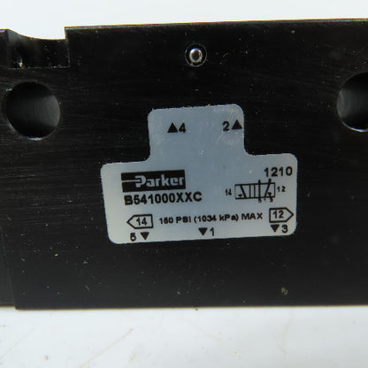 Parker B541000XXC 4-Way 2-Position Air Pilot Directional Valve 1/4in NPT