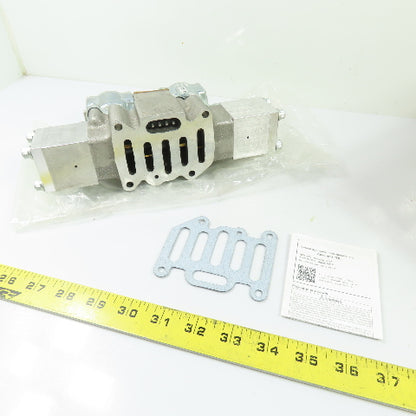 Parker L6653921153 3-Position Solenoid Pneumatic Control Valve 110/120VAC NEW