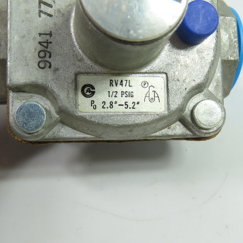 Maxitrol RV47L 1/2 PSIG Gas Pressure Regulator 2.8-5.2" WC Outlet