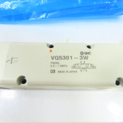 SMC VQ5301-3W 3-Position Double Solenoid 5-Port Pneumatic Valve 0.2-1.0MPa