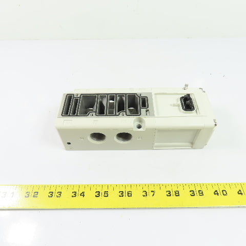 SMC VQ5000 5-Port Solenoid Valve Manifold Subplate Base Mount 1/2" NPT NEW