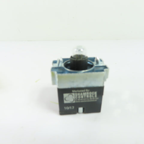 TC RB2-BW06 BA9S Pilot Light Lamp Base Module w/ Bulb 130V