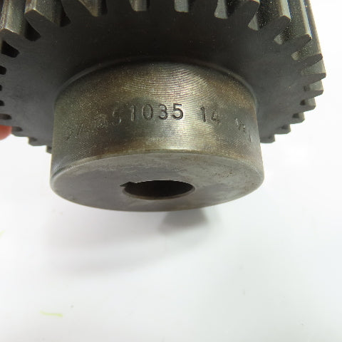 Martin S1035 35-Tooth 10 Pitch 14.5° Steel Spur Gear 3/4" Bore 3.68" OD