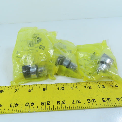 Telemecanique ZB4BD3 3-Position Stay-Put Selector Switch Head 22mm Lot Of 3