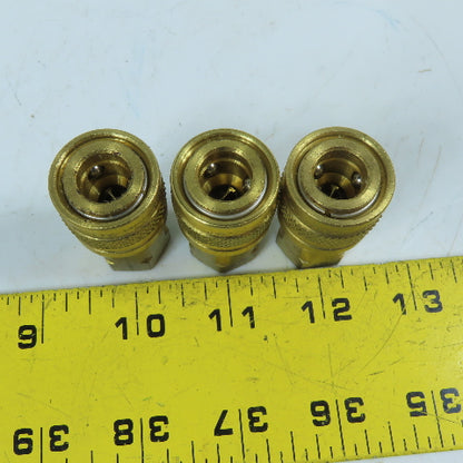 Tomco M180 1/4" NPT Brass Quick Disconnect Coupler Socket Lot Of 3