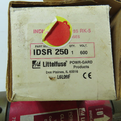 Littelfuse IDSR250 250A Class RK5 Dual Element Time Delay Fuse 600V AC/DC