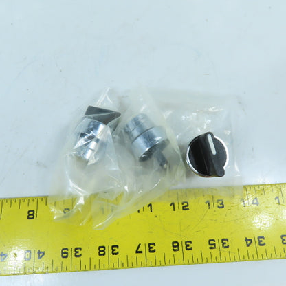 RB2-BD3 22mm 3-Position Maintained Selector Switch Operating Head Lot Of 3