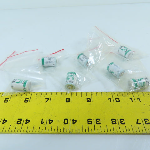Saft LS14250 3.6V Lithium Battery 1/2AA Li-SOCl2 Lot Of 7