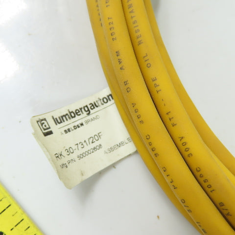 Lumberg 500002608 RK 30-731/20F 3-Pin Female 7/8" Power Cordset 300V