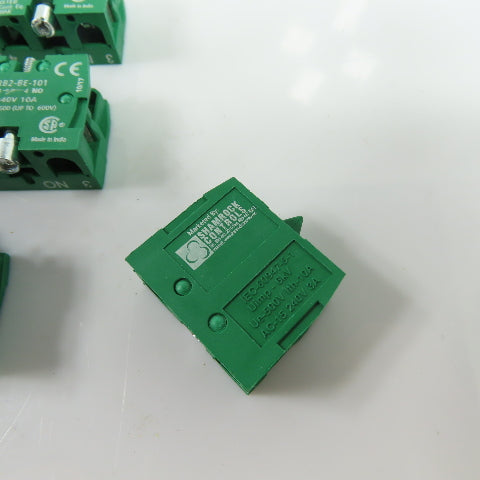 Shamrock RB2-BE-101 240V 10A 1NO Pushbutton Contact Block Lot Of 10