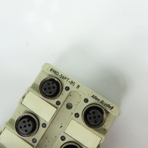 Allen-Bradley 898D-56PT-B5 6-Port DC Micro M12 Distribution Box 10-30VDC