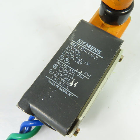 Siemens 3SE3 120-1G-Z Roller Lever Limit Switch 500VAC